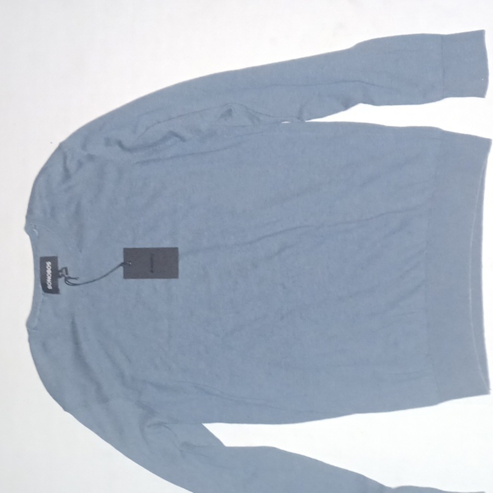 Bonobos Feder Stripe Lightweight Sweater Topaz Blue NWT